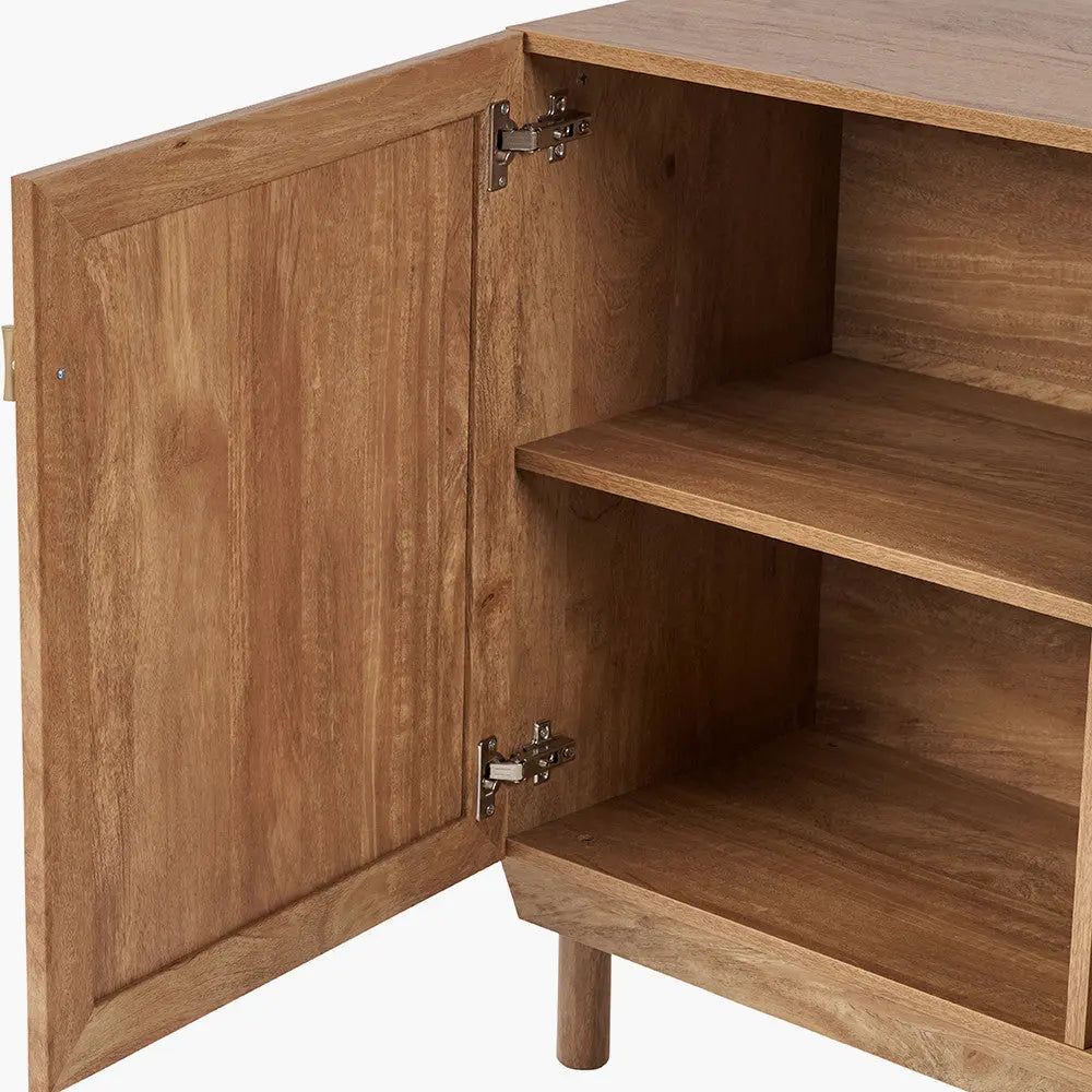 Henrik Natural Rattan 2 Door Cabinet   Nicholas John Interiors