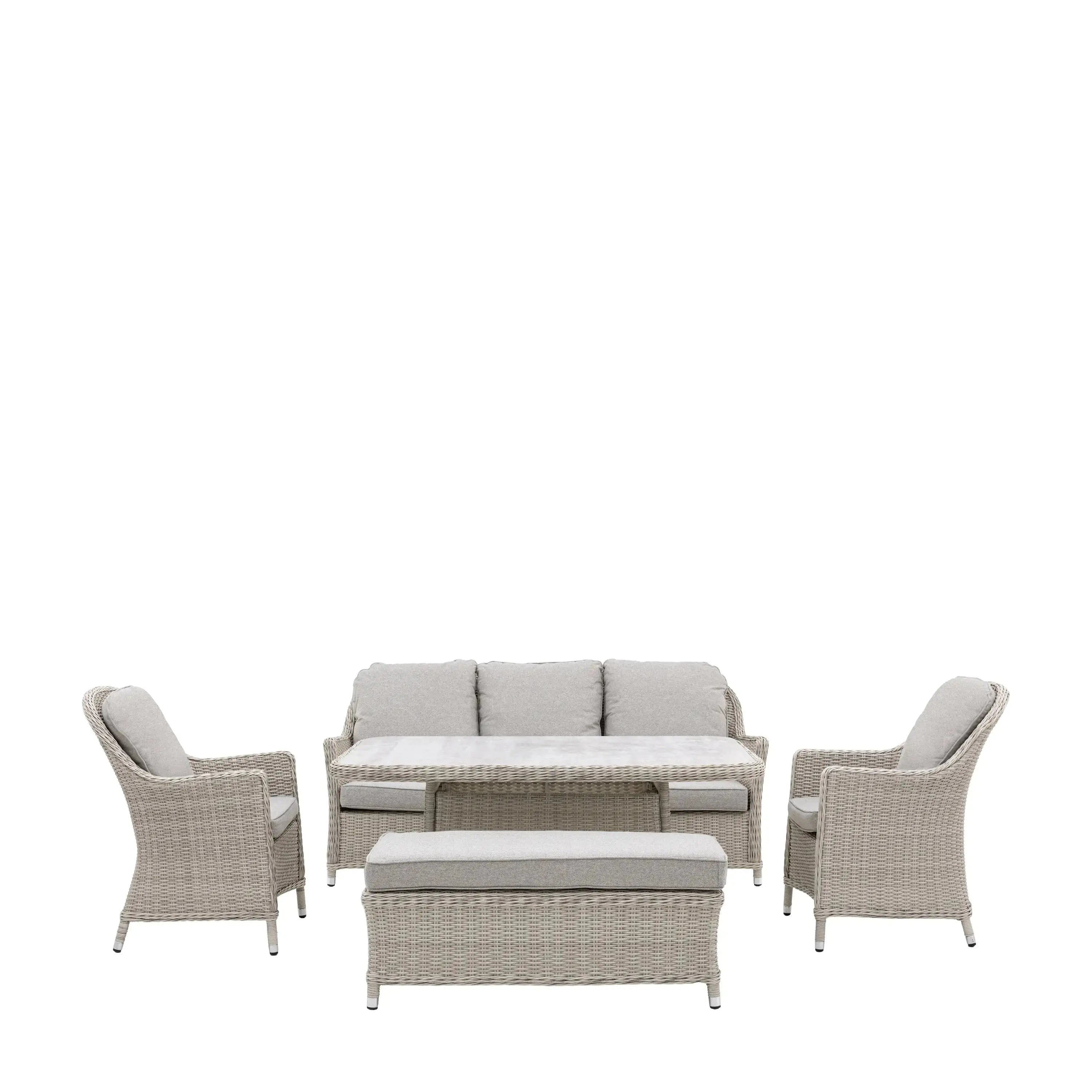 Holvane Rectangle Dining Set   Nicholas John Interiors