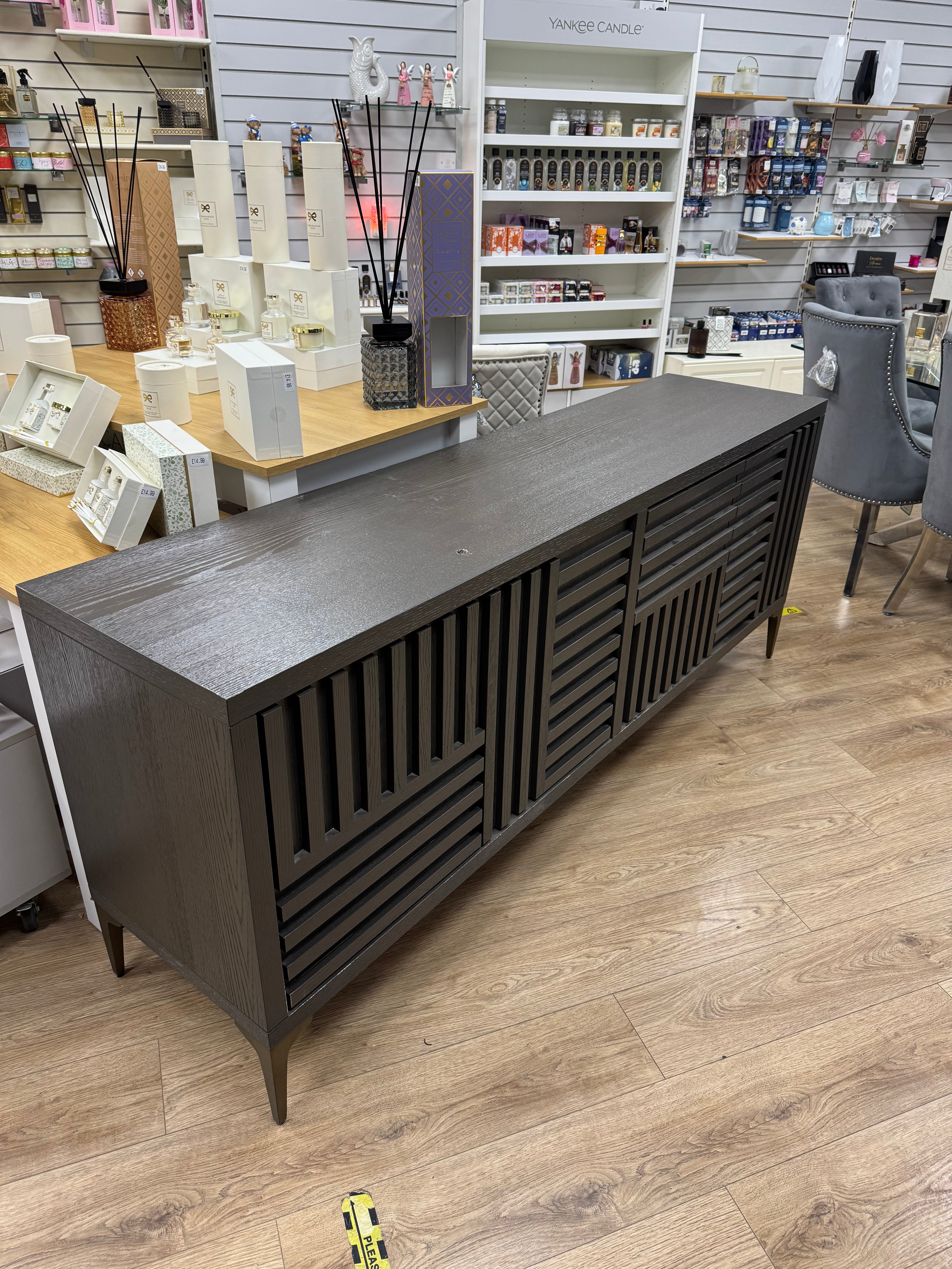 Kyoto Grey Oak 4 Door Sideboard by Berkeley Designs - OUTLET