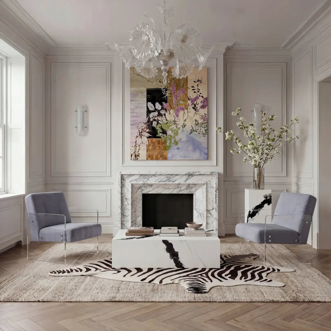 Ashford & Grey Ikos Carolina Blue Chair