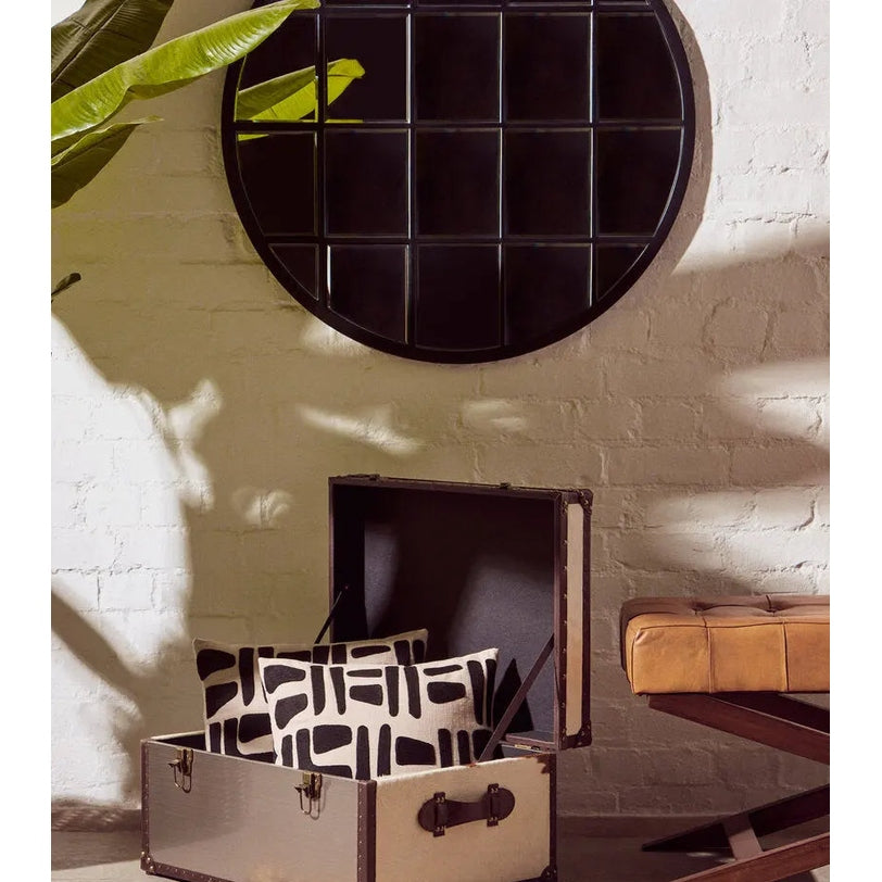 Ilva Bench With Cross Base   Nicholas John Interiors