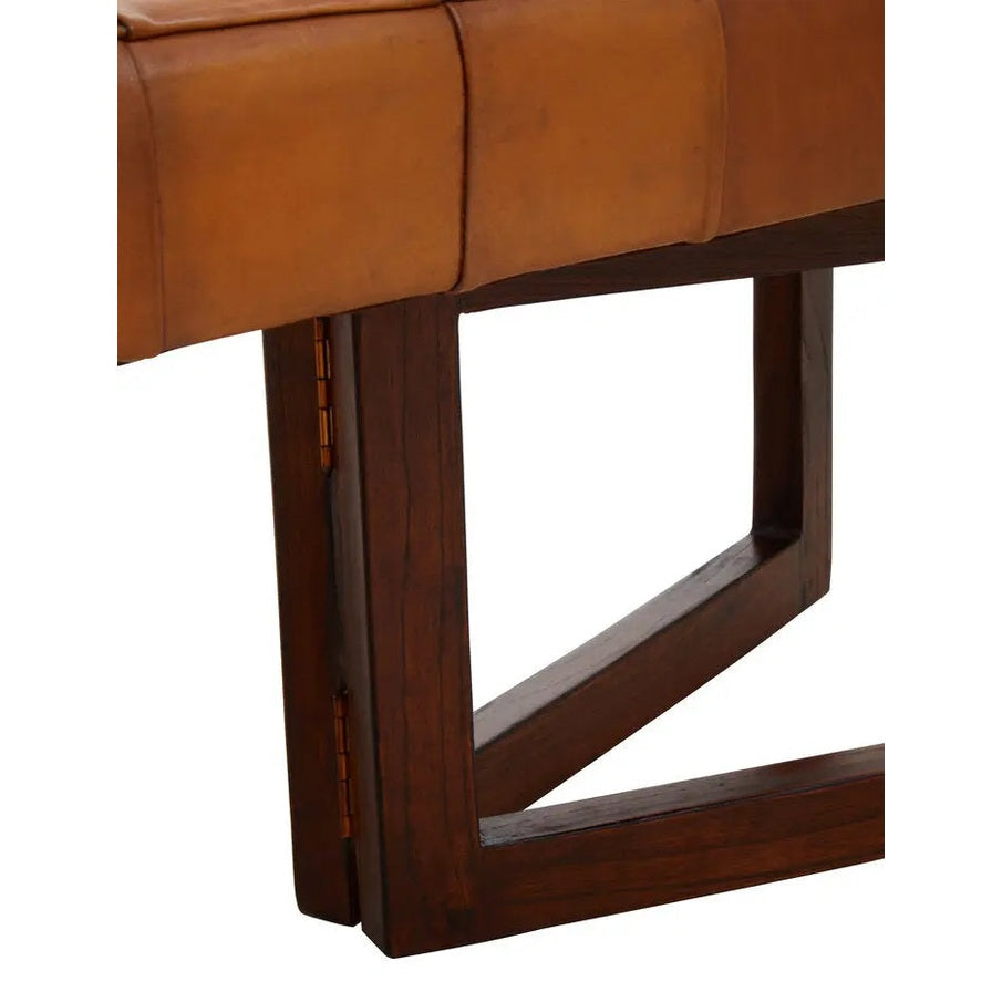 Ilva Bench With Wooden Base   Nicholas John Interiors