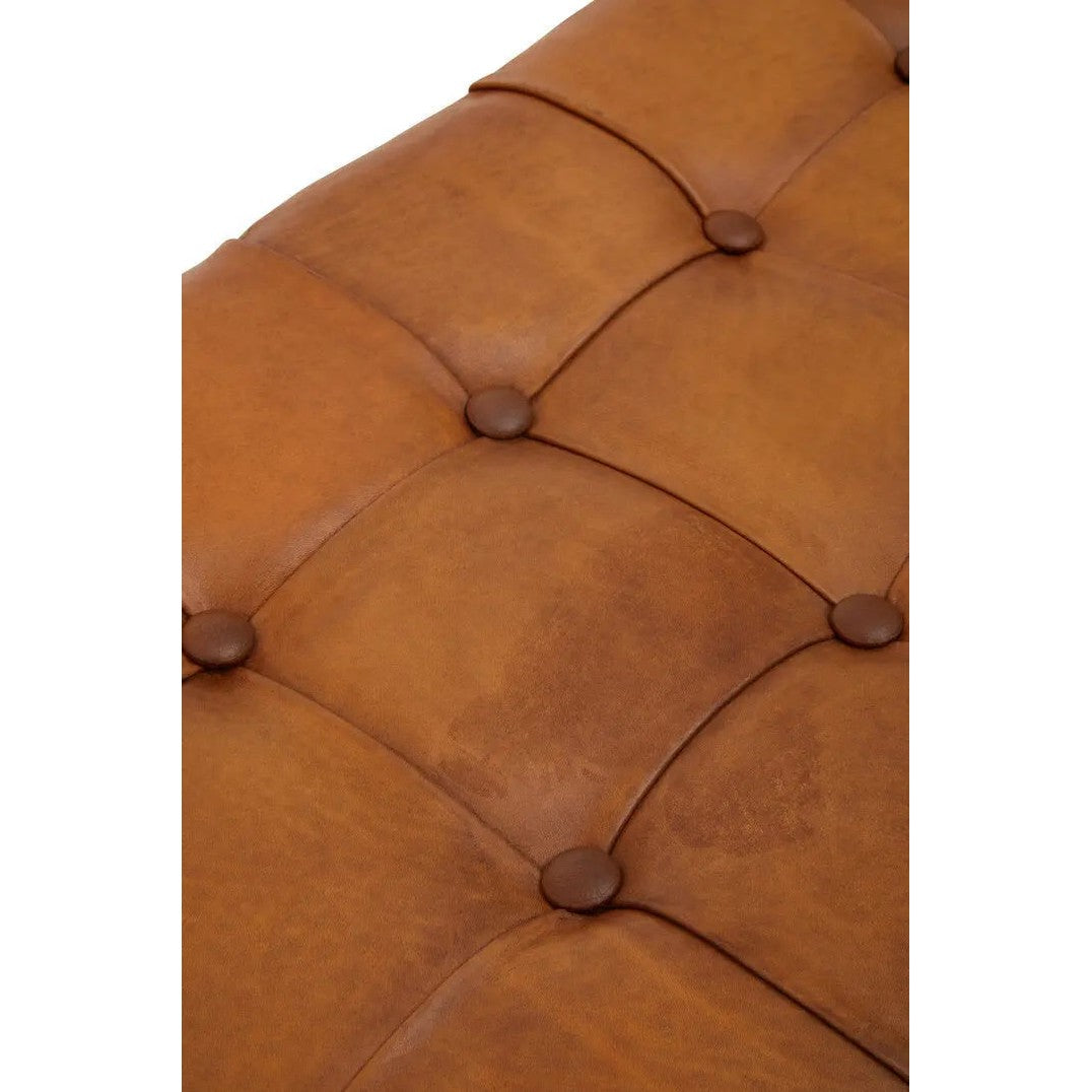 Ilva Bench with Cross Base   Nicholas John Interiors