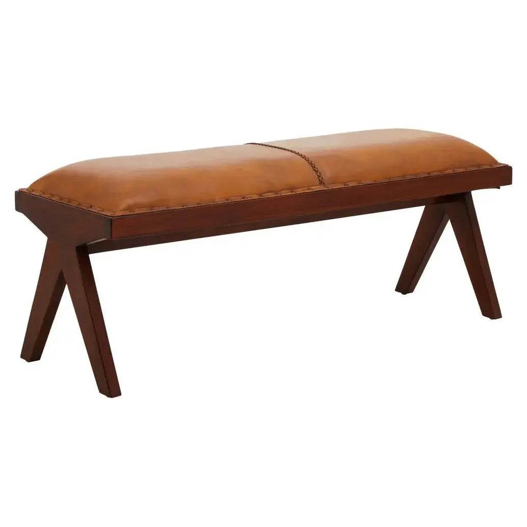 Ilva Bench with Inverted Base   Nicholas John Interiors