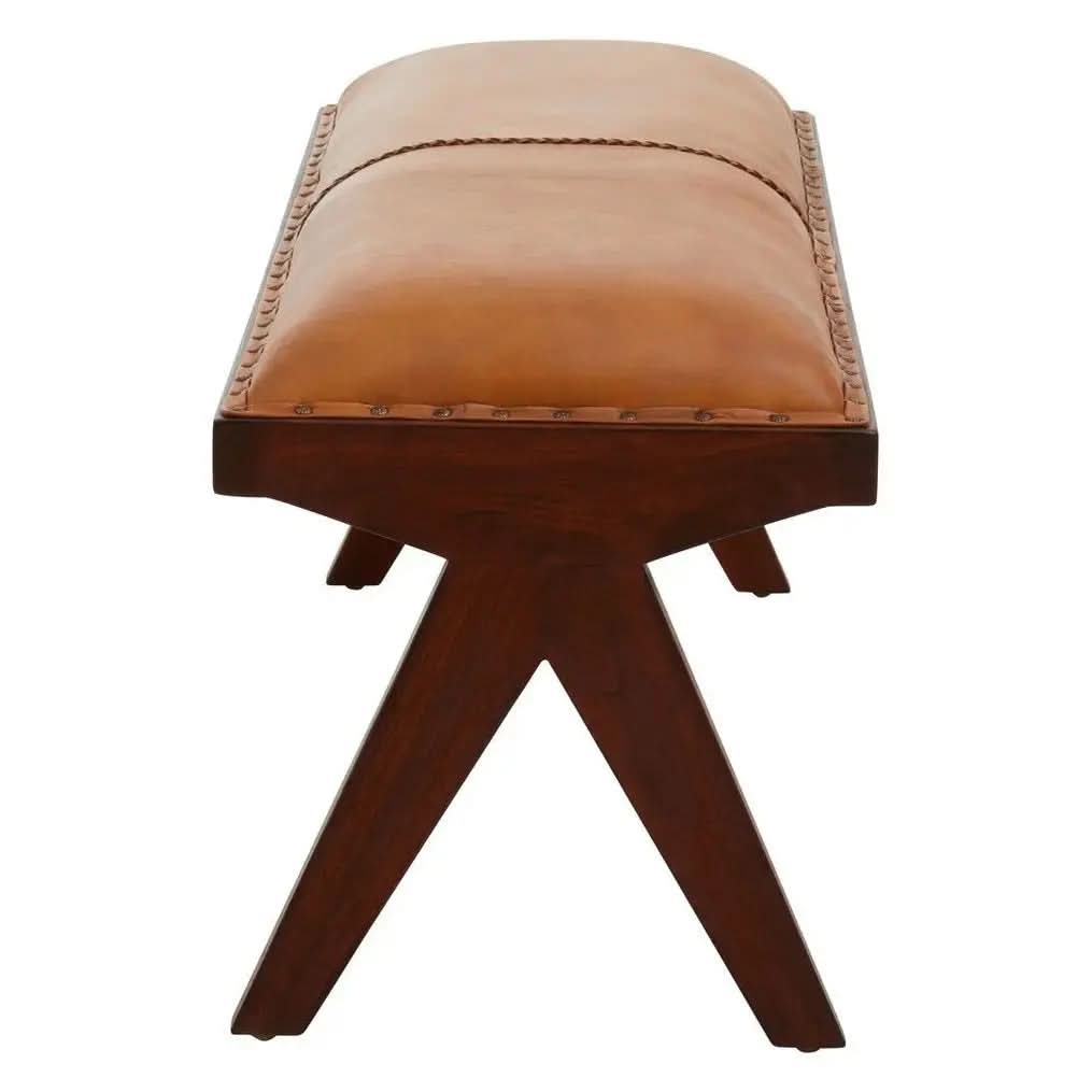 Ilva Bench with Inverted Base   Nicholas John Interiors