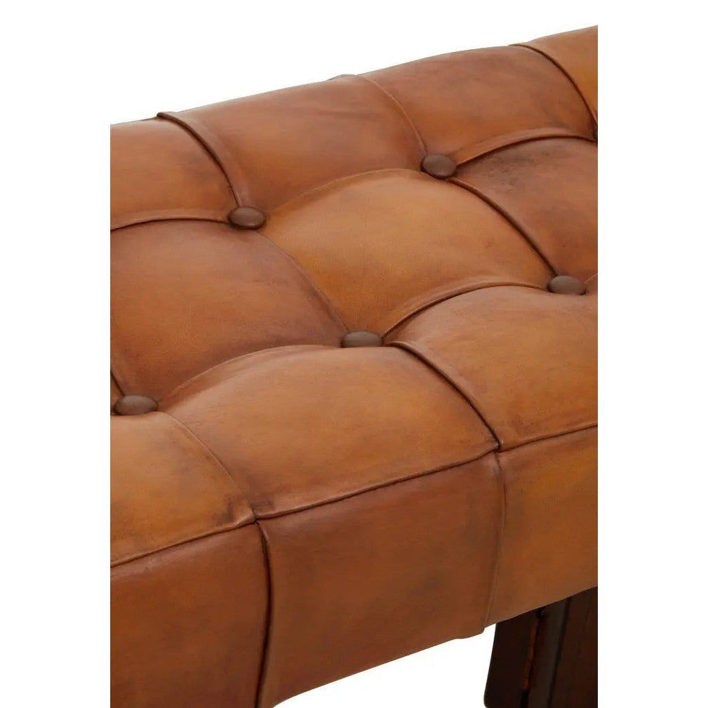 Ilva Bench with Wooden Base   Nicholas John Interiors