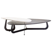 Impero 2 Tier Large Asymmetrical Ceramic Coffee Table  Nicholas John Interiors