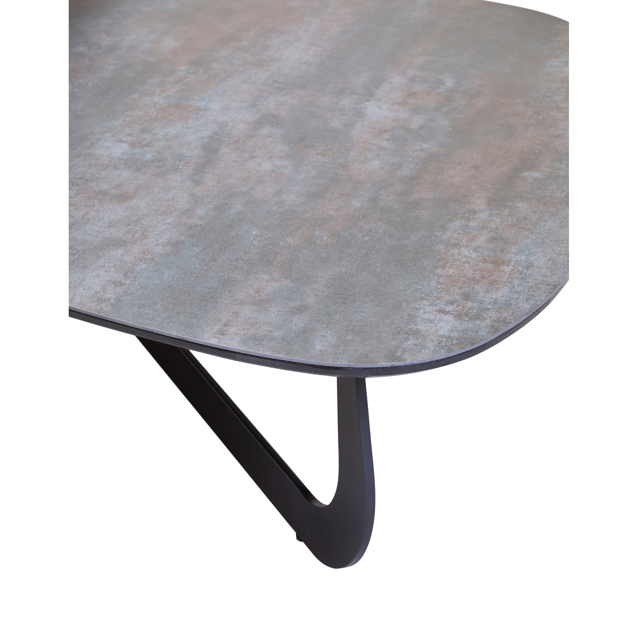 Impero 2 Tier Large Asymmetrical Ceramic Coffee Table  Nicholas John Interiors