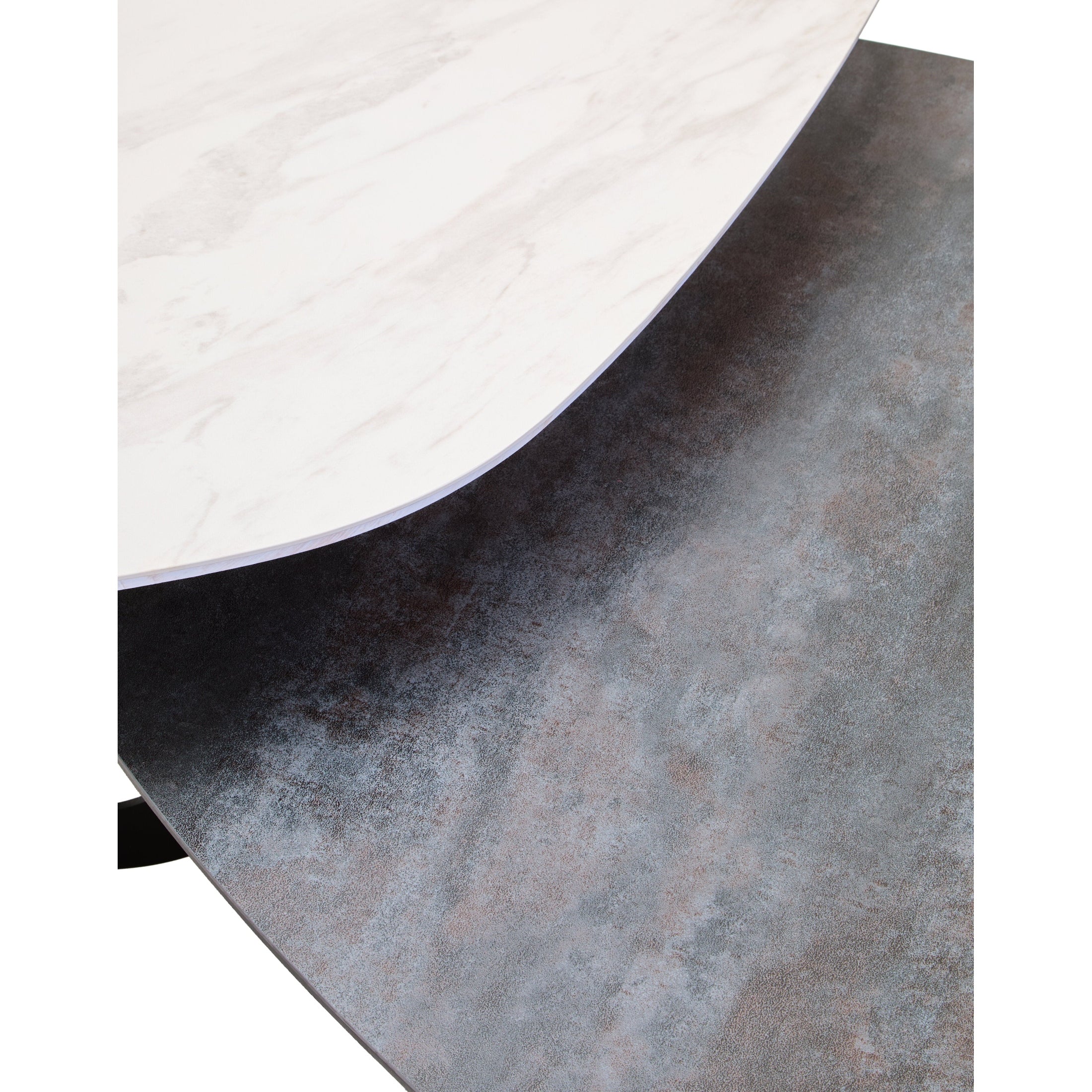 Impero 2 Tier Large Asymmetrical Ceramic Coffee Table  Nicholas John Interiors