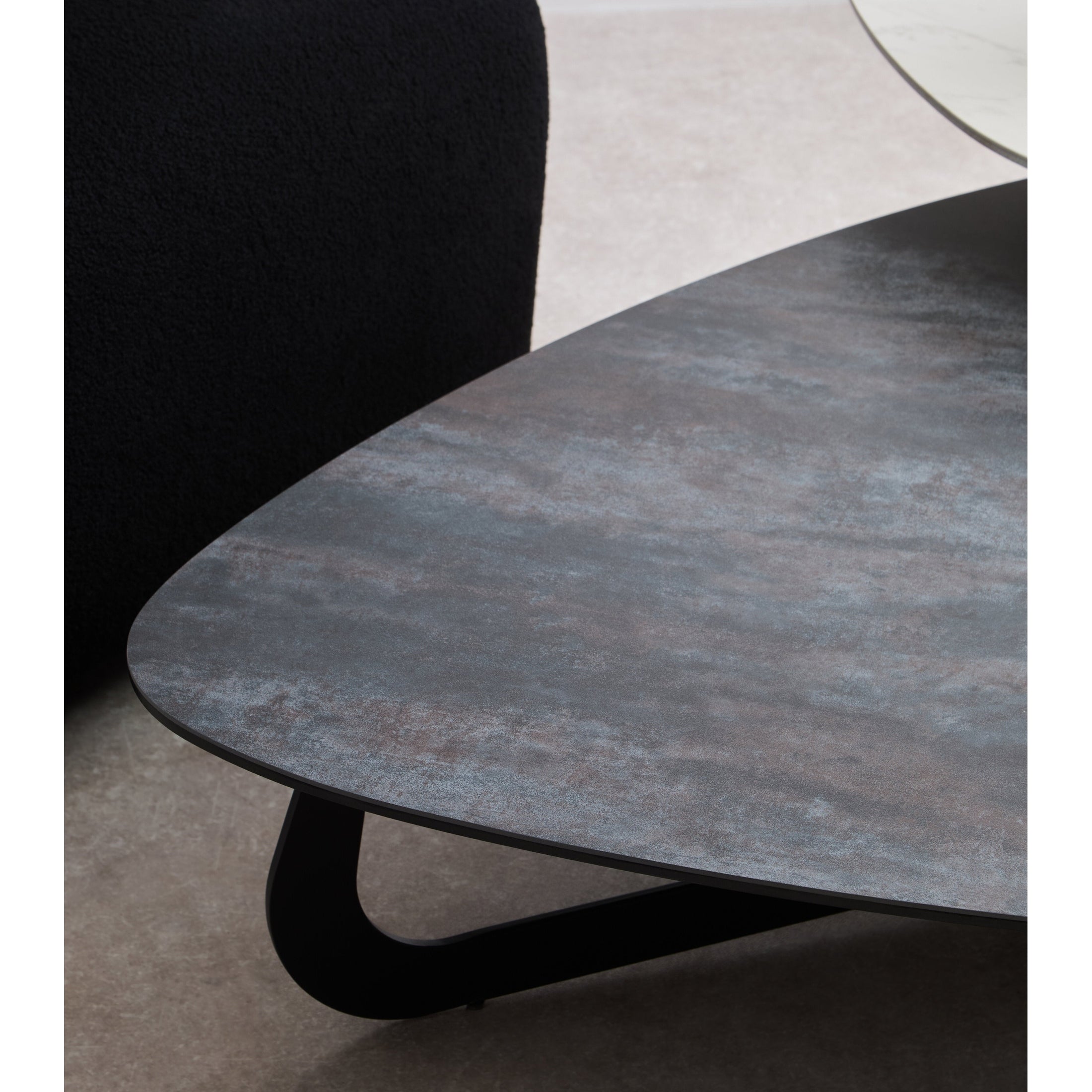 Impero 2 Tier Large Asymmetrical Ceramic Coffee Table  Nicholas John Interiors