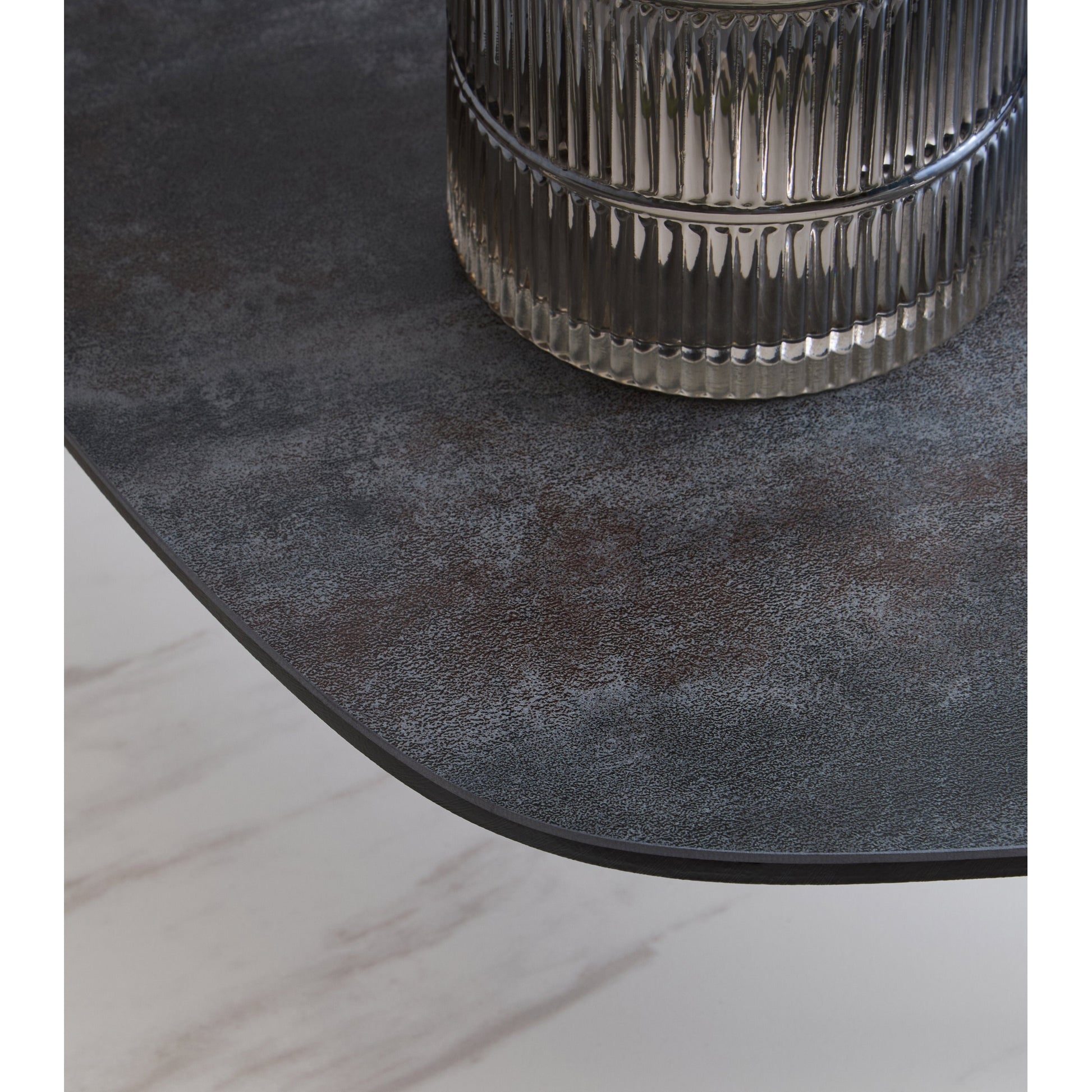 Impero 2 Tier Small Asymmetrical Ceramic Coffee Table  Nicholas John Interiors
