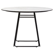 Impero Ceramic Marble Effect Round Dining Table  Nicholas John Interiors