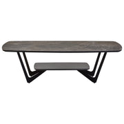 Impero Grey Ceramic Marble Effect Coffee Table  Nicholas John Interiors