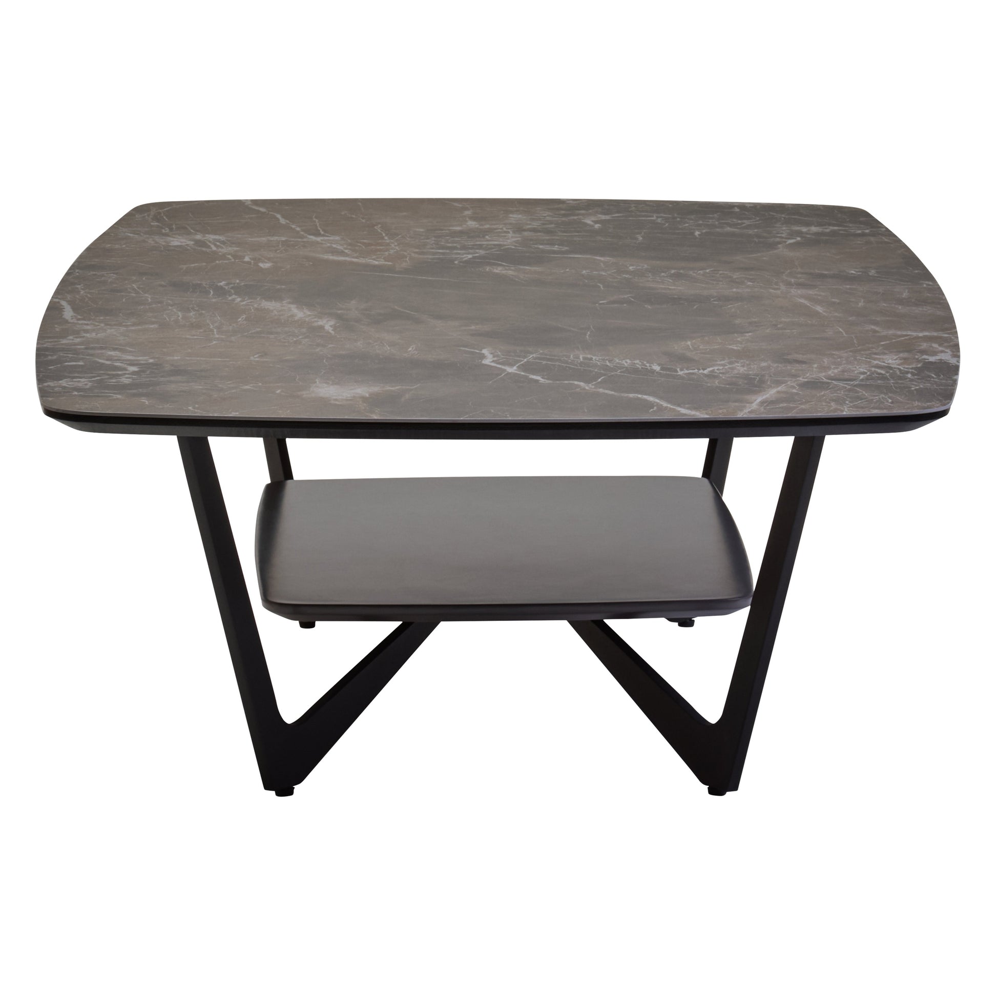 Impero Grey Ceramic Marble Effect Coffee Table  Nicholas John Interiors