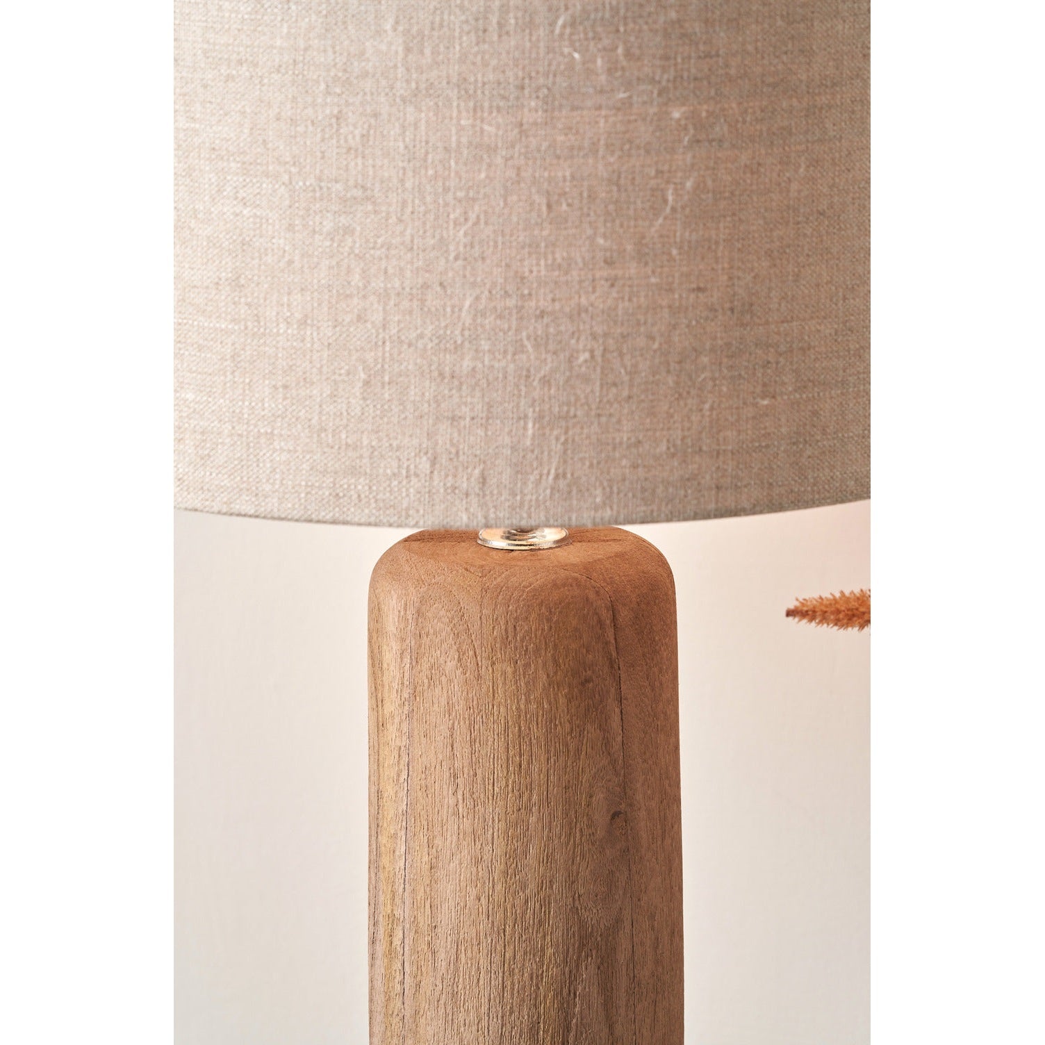 Inaya Natural Tapered Wood Table Lamp Base  Nicholas John Interiors