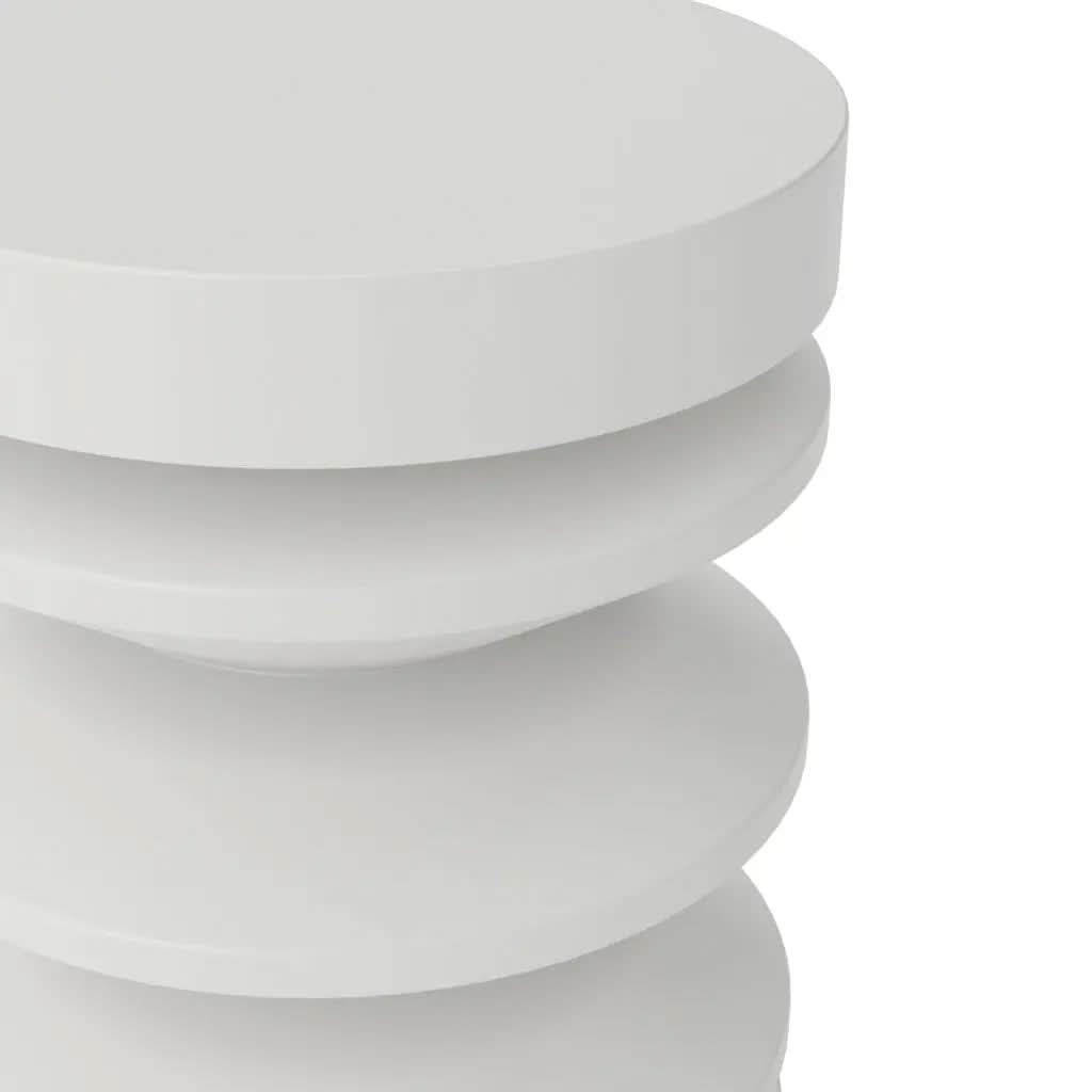 Ashford & Grey Iris White Side Table  Nicholas John Interiors