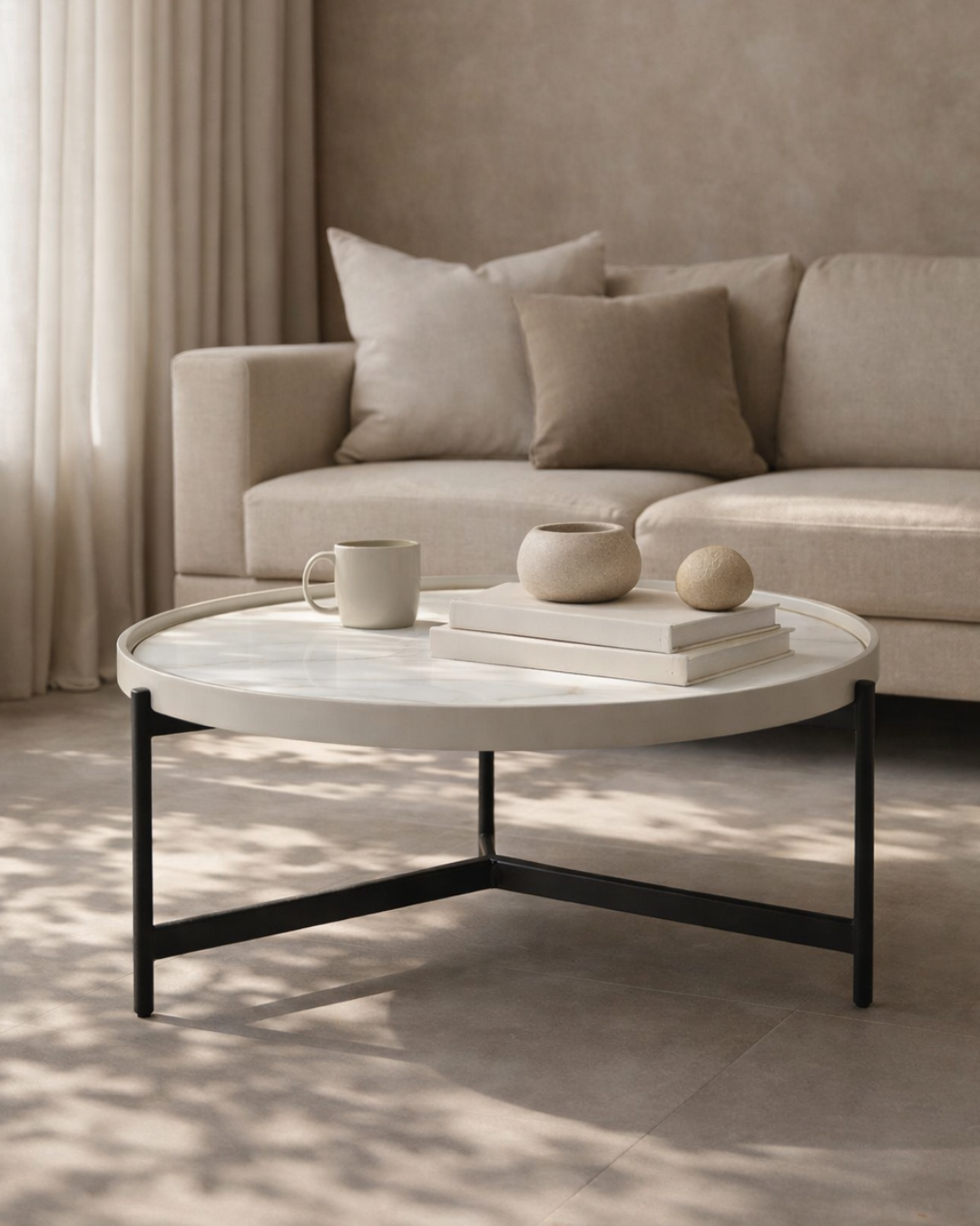 Tommy Franks Ivery Coffee Table in Light Grey   Nicholas John Interiors