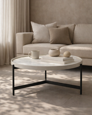 Tommy Franks Ivery Coffee Table in Light Grey   Nicholas John Interiors
