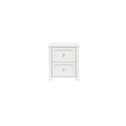 Ives White Bedside Cabinet   Nicholas John Interiors