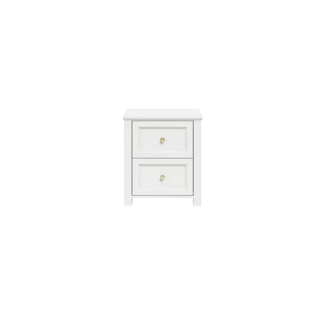 Ives White Bedside Cabinet   Nicholas John Interiors