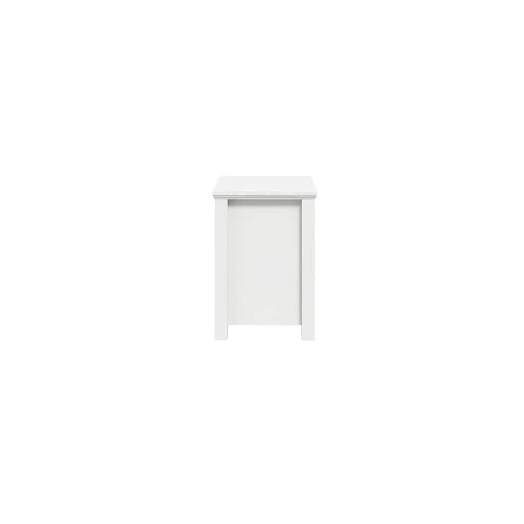 Ives White Bedside Cabinet   Nicholas John Interiors