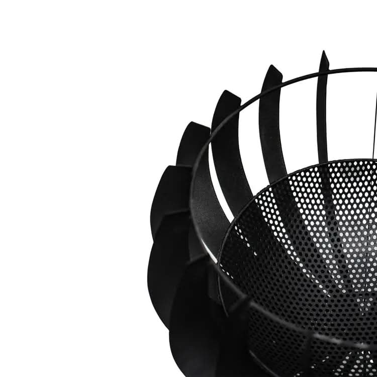 Ivyline Outdoor Solis Fire Pit in Matt Black  Nicholas John Interiors