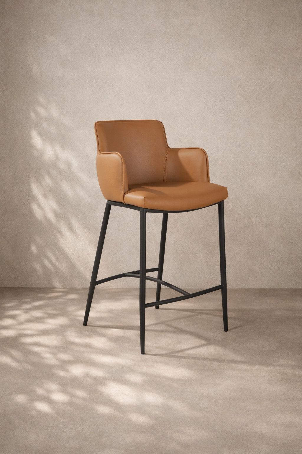 Kim Counter Stool - Tan   Nicholas John Interiors