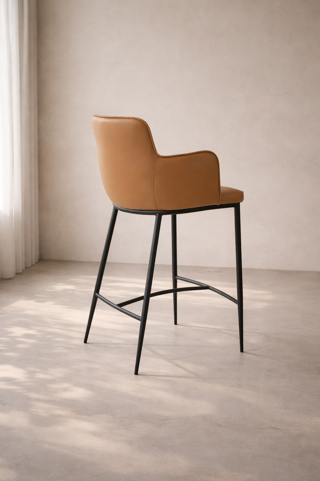 Kim Counter Stool - Tan   Nicholas John Interiors