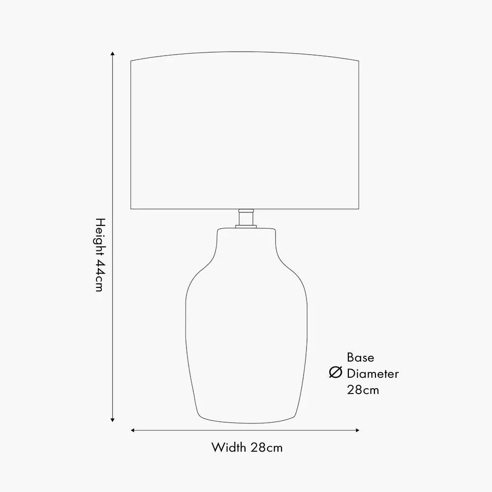 Kai Earth Coloured Textured Tall Ceramic Table Lamp  Nicholas John Interiors