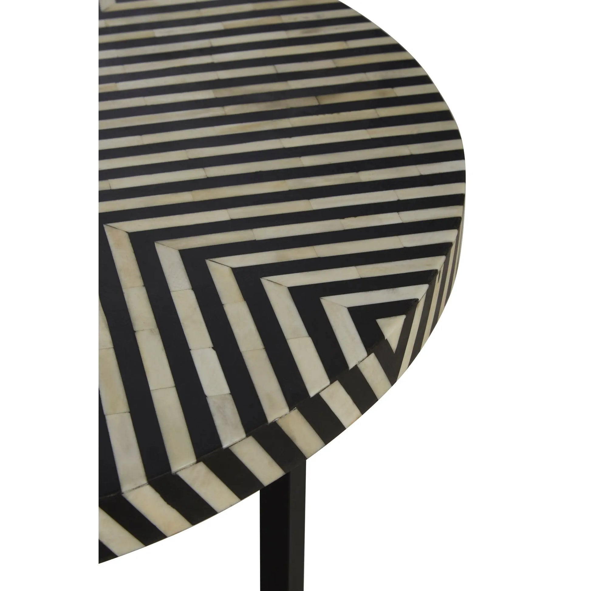 Kalani Bone Inlay Coffee Table with Cross Metal Legs  Nicholas John Interiors