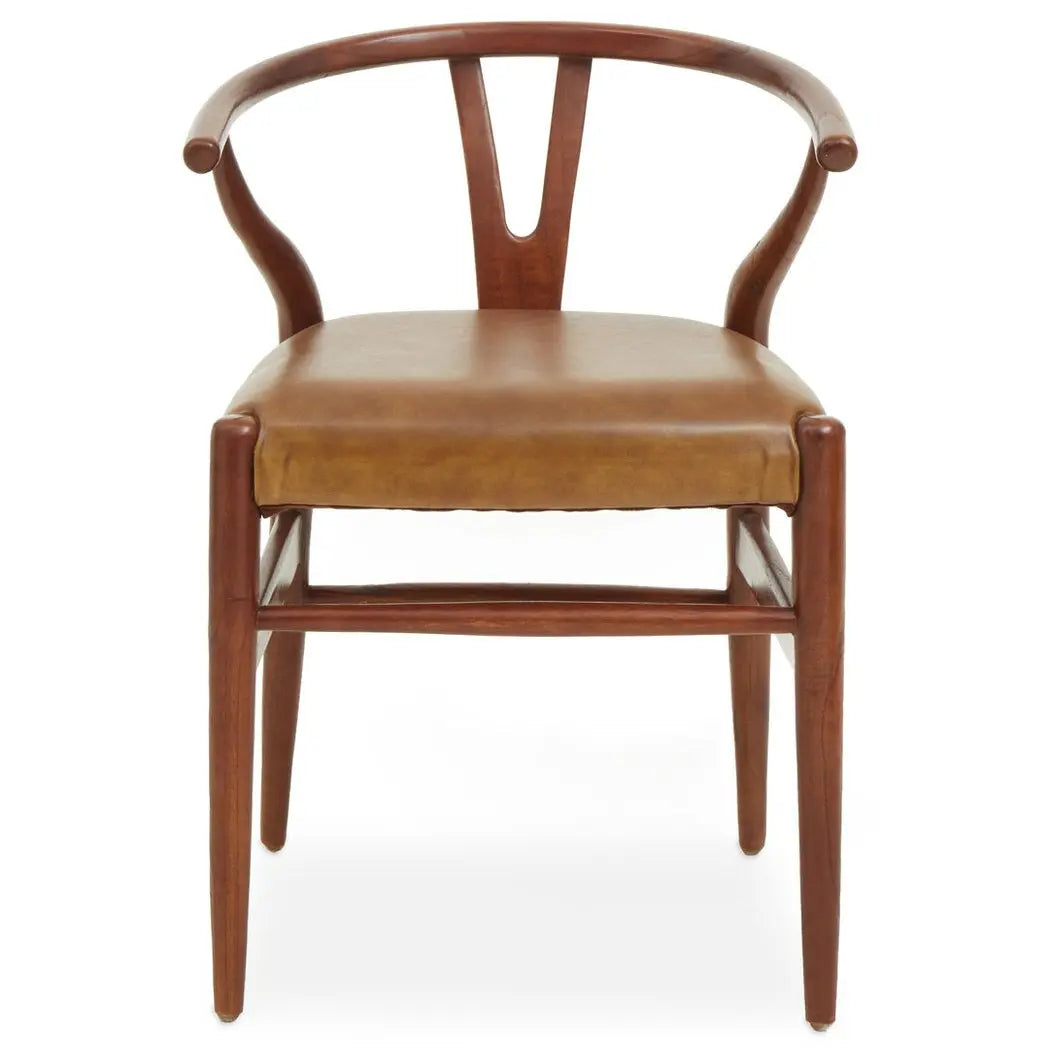 Kanika Cow Camel Leather Chair   Nicholas John Interiors