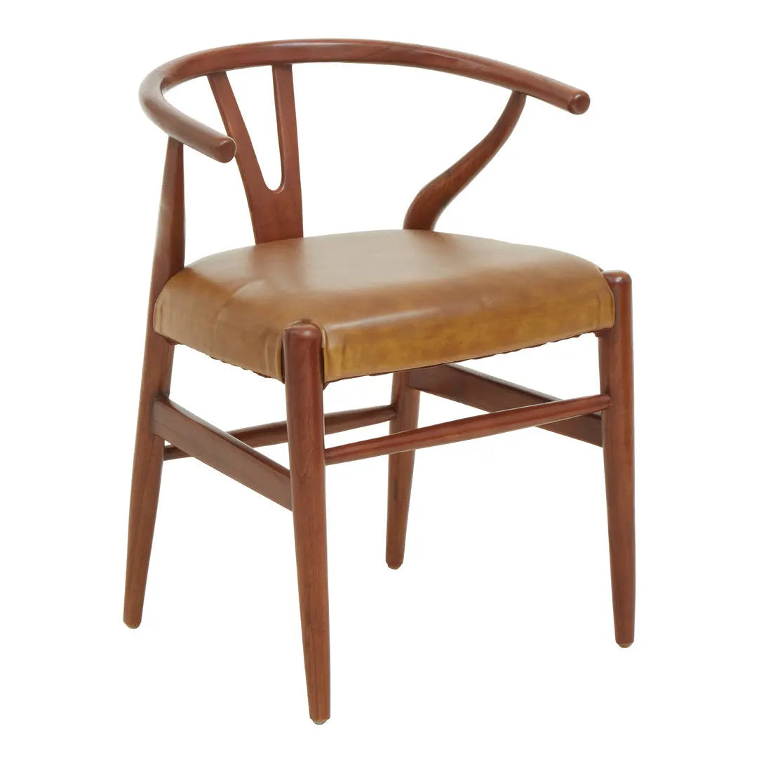 Kanika Cow Camel Leather Chair   Nicholas John Interiors