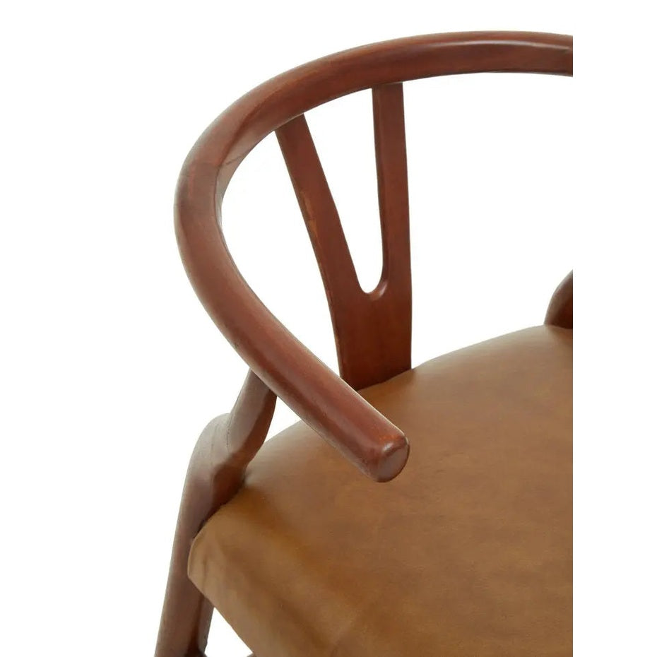Kanika Cow Camel Leather Chair   Nicholas John Interiors