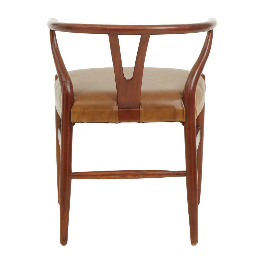 Kanika Cow Camel Leather Chair   Nicholas John Interiors