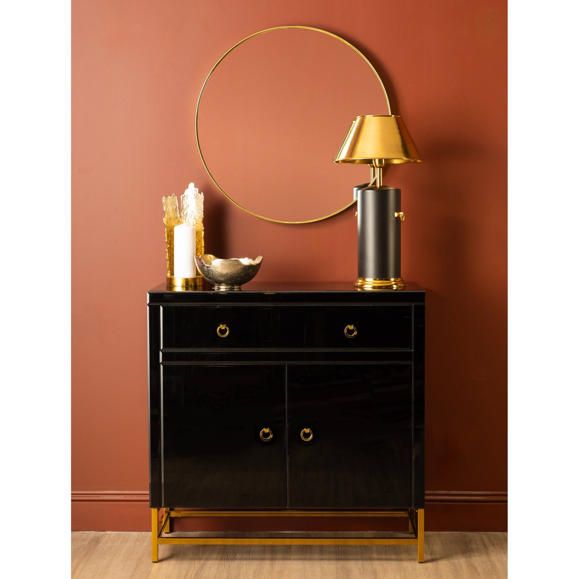 Kenswick Townhouse Black Cabinet  Nicholas John Interiors