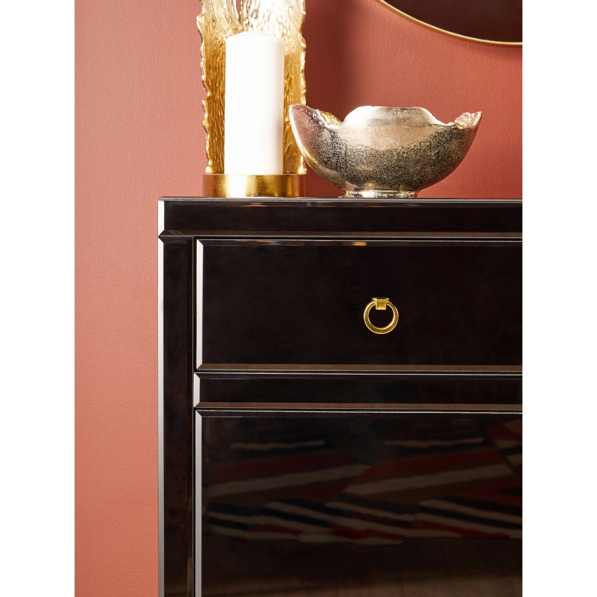 Kenswick Townhouse Black Cabinet  Nicholas John Interiors