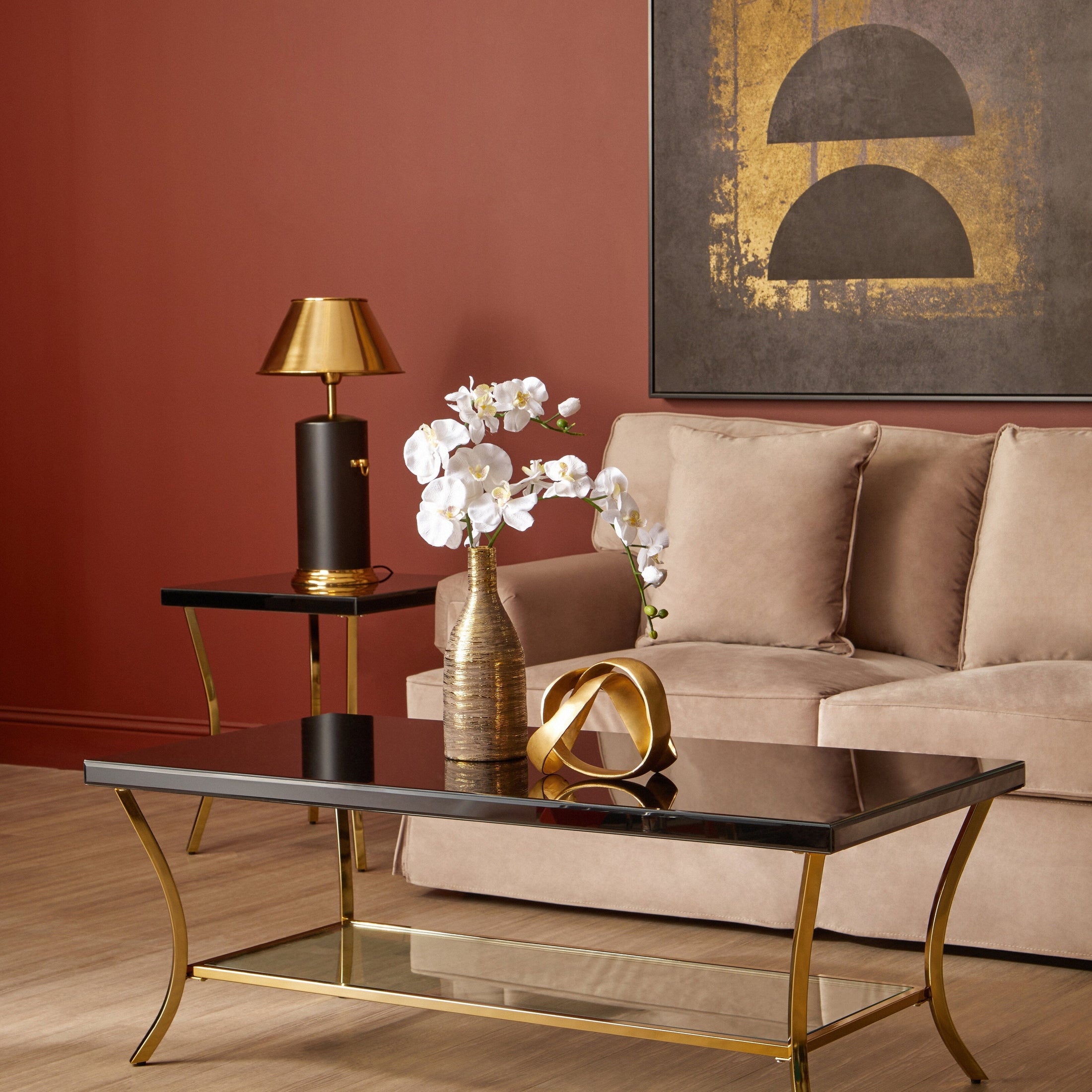 Kenswick Townhouse Black Coffee Table  Nicholas John Interiors