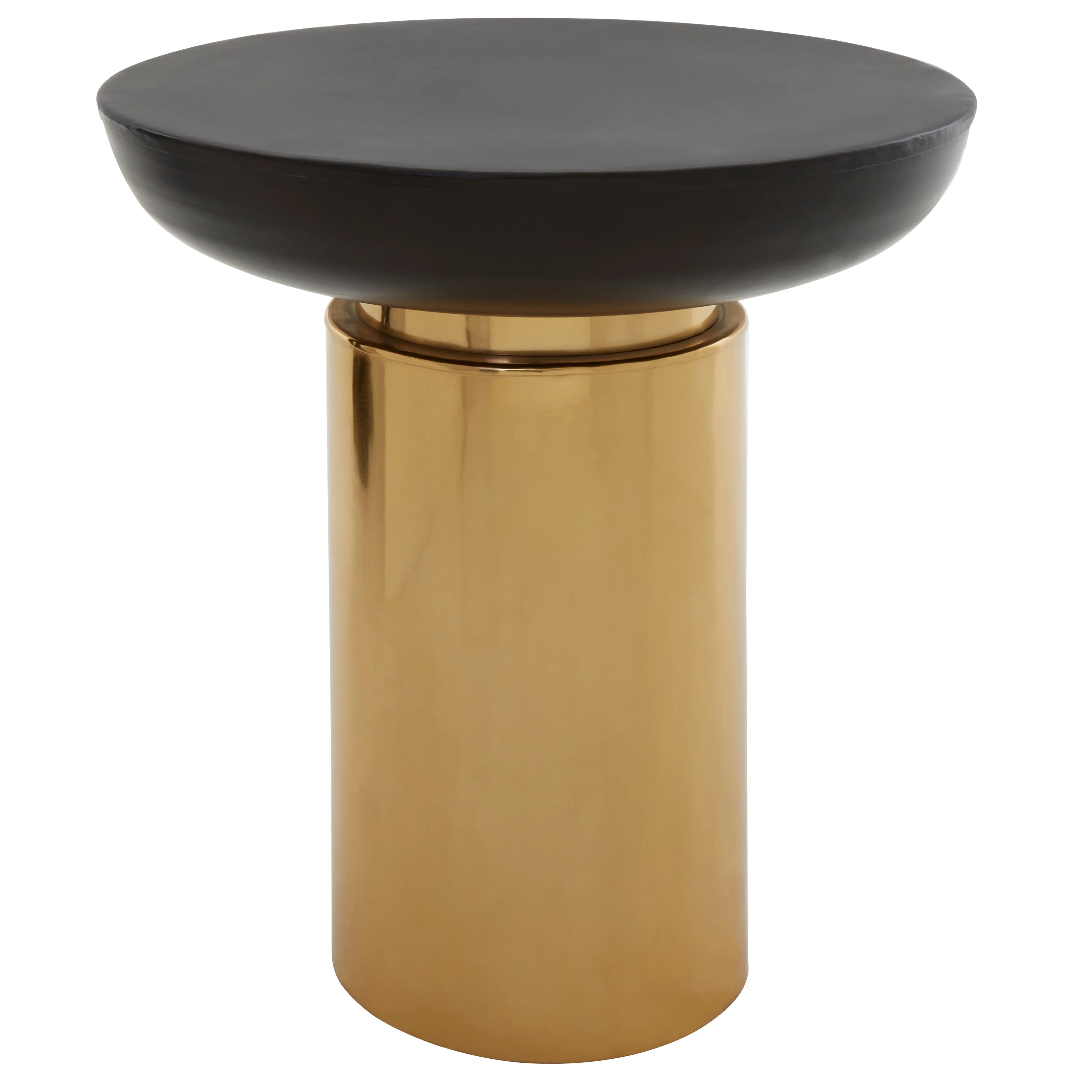 Kenswick Townhouse Black and Gold Side Table  Nicholas John Interiors