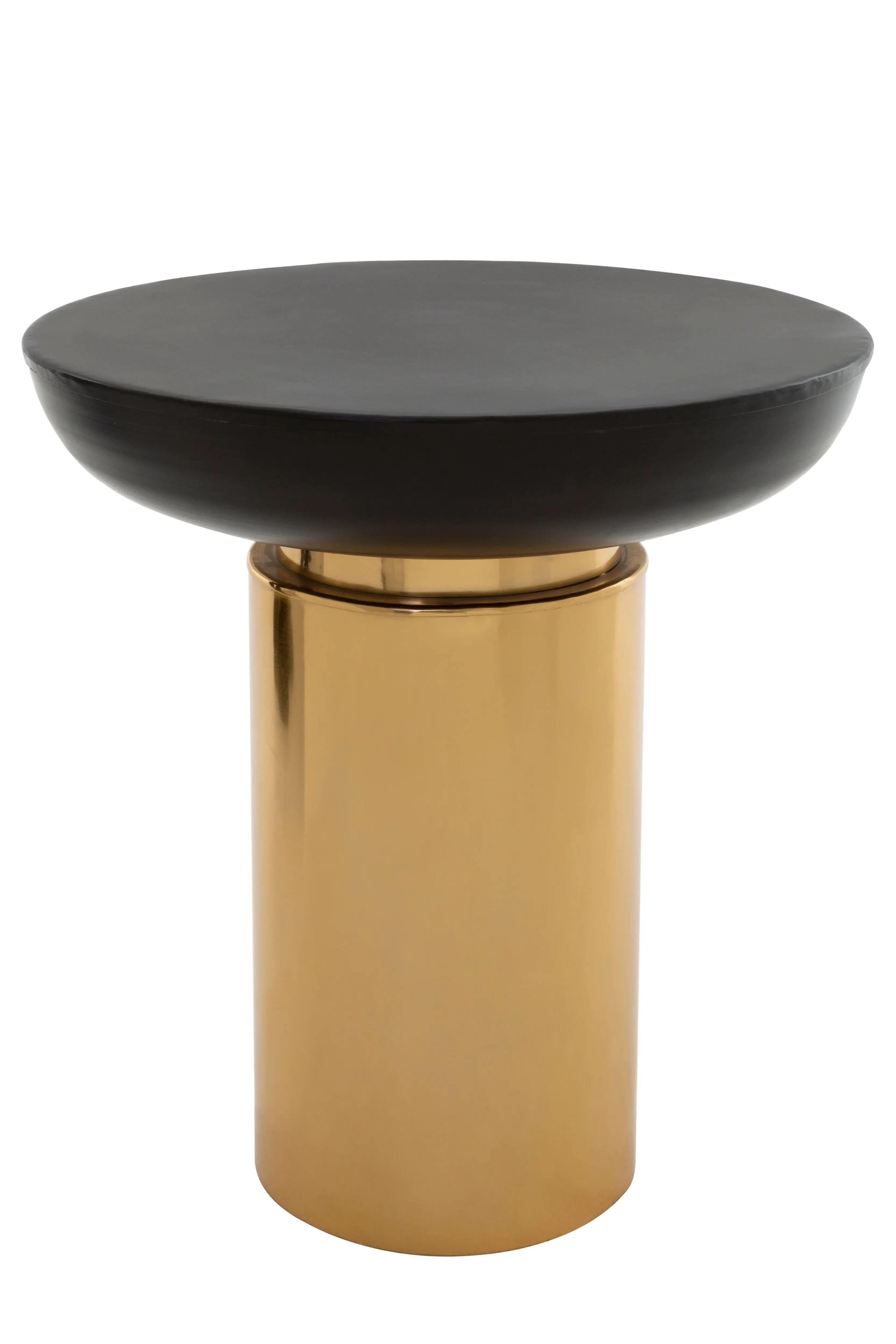 Kenswick Townhouse Black and Gold Side Table  Nicholas John Interiors