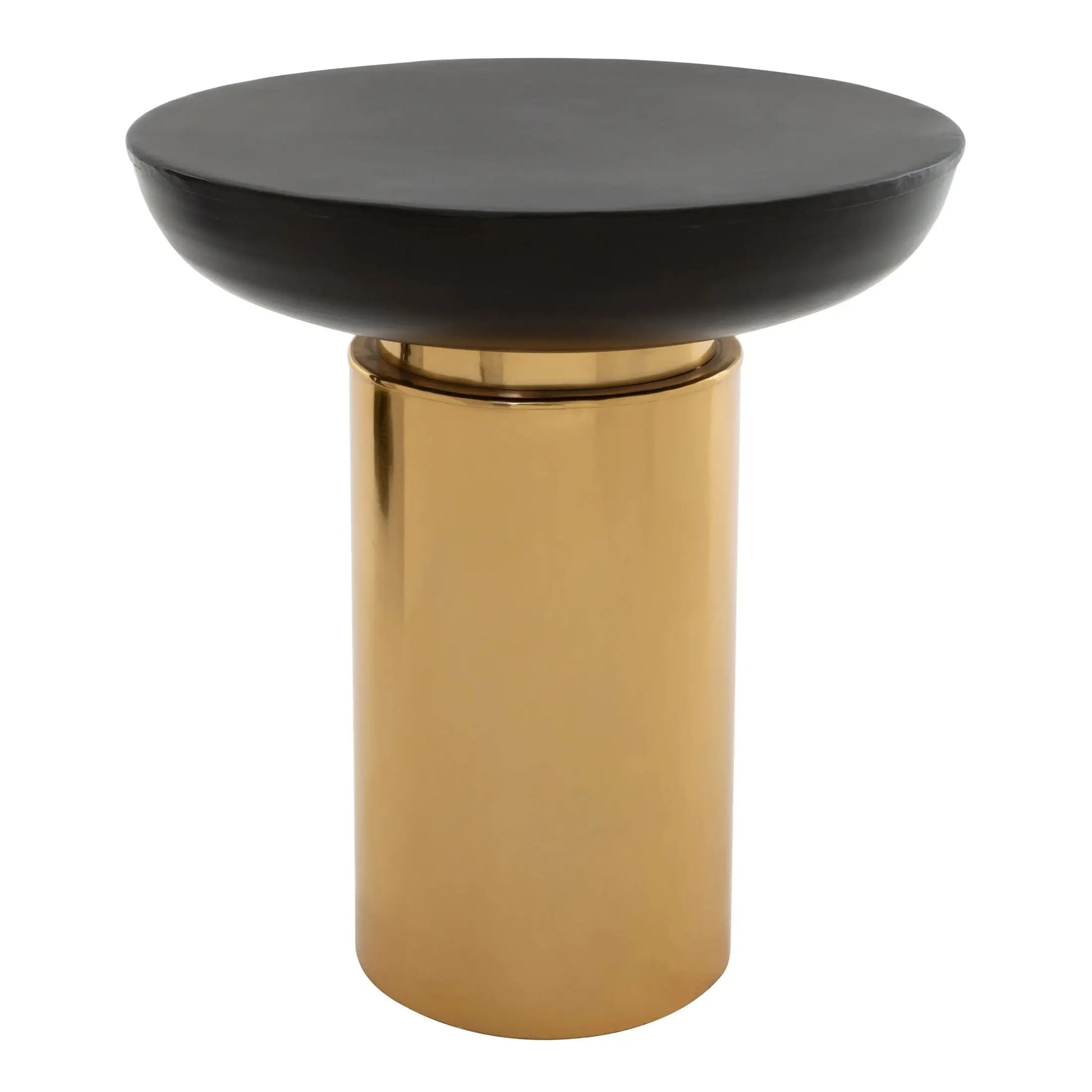 Kenswick Townhouse Black and Gold Side Table   Nicholas John Interiors