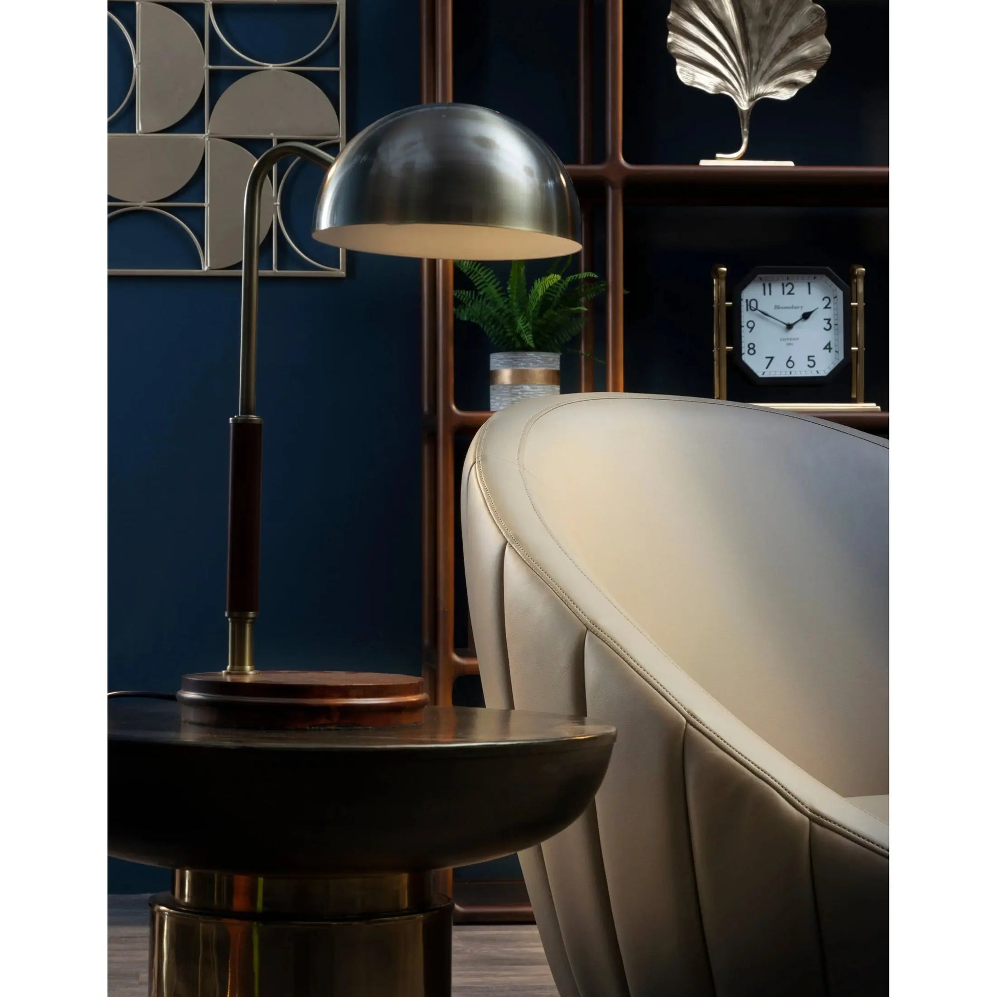 Kenswick Townhouse Black and Gold Side Table   Nicholas John Interiors