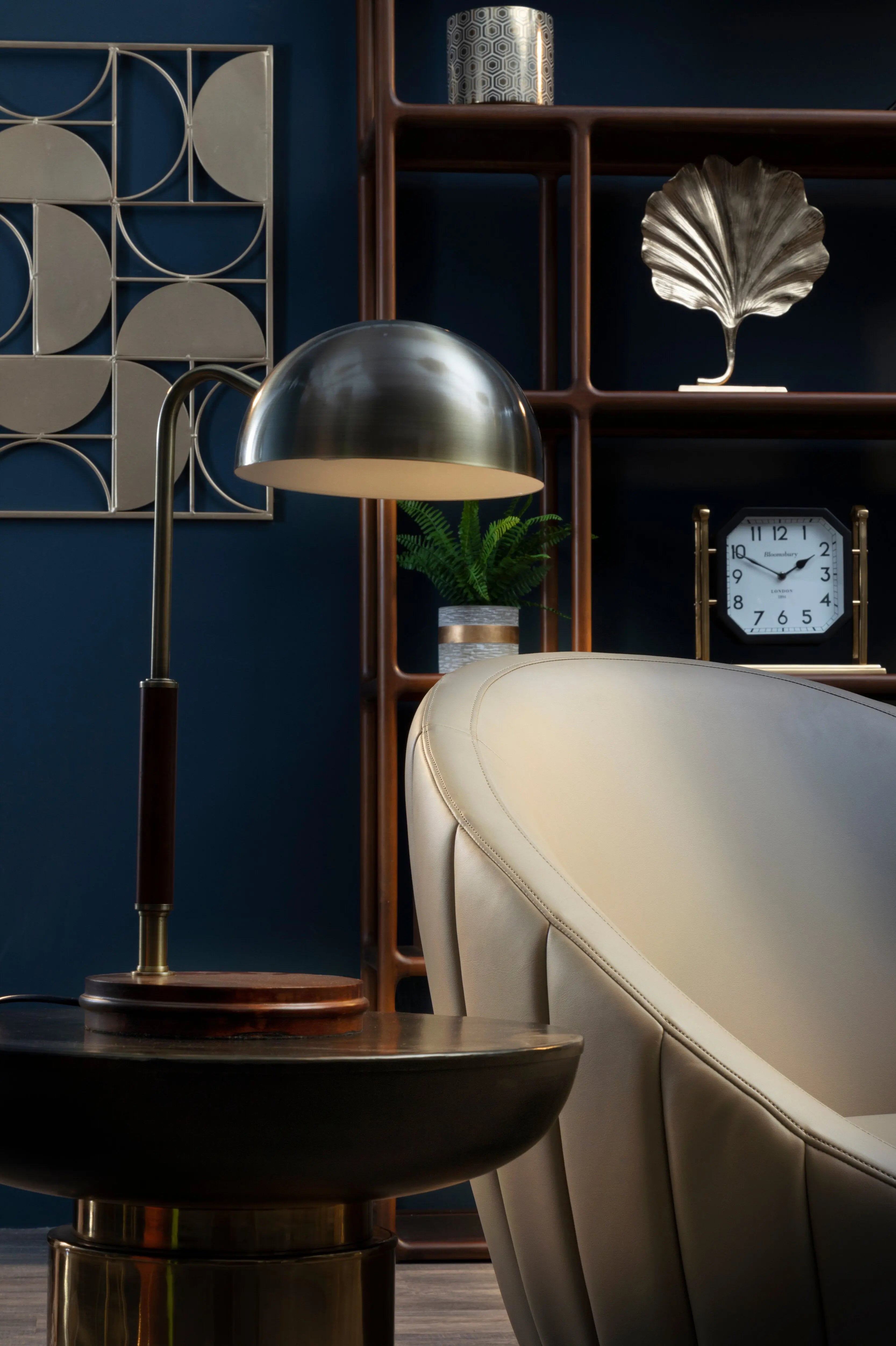 Kenswick Townhouse Black and Gold Side Table  Nicholas John Interiors