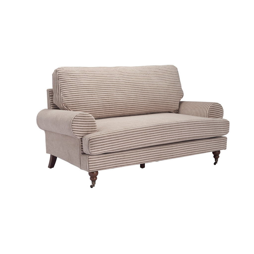 Ashford & Grey Kent Charcoal Stripe 2 Seater Sofa