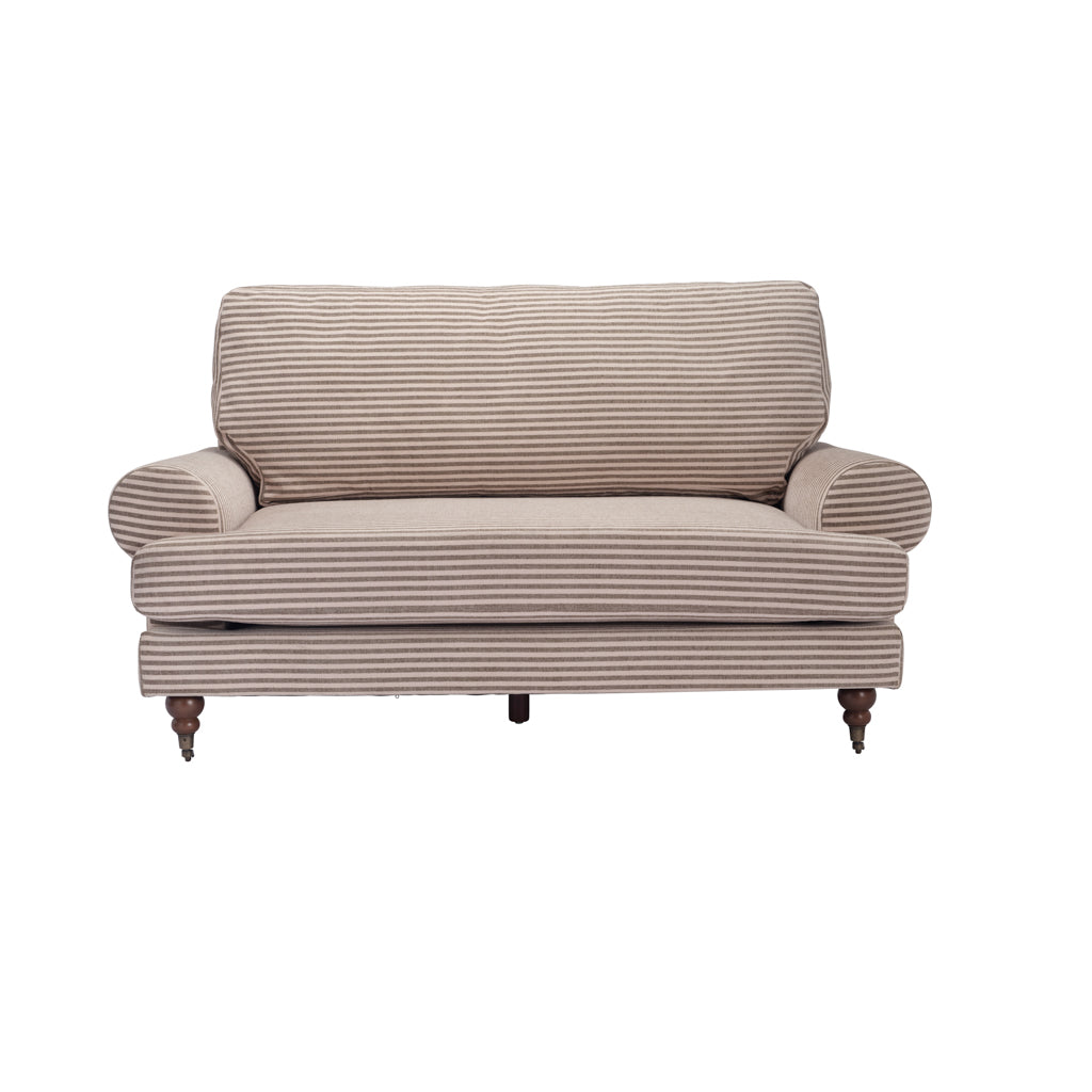 Ashford & Grey Kent Charcoal Stripe 2 Seater Sofa