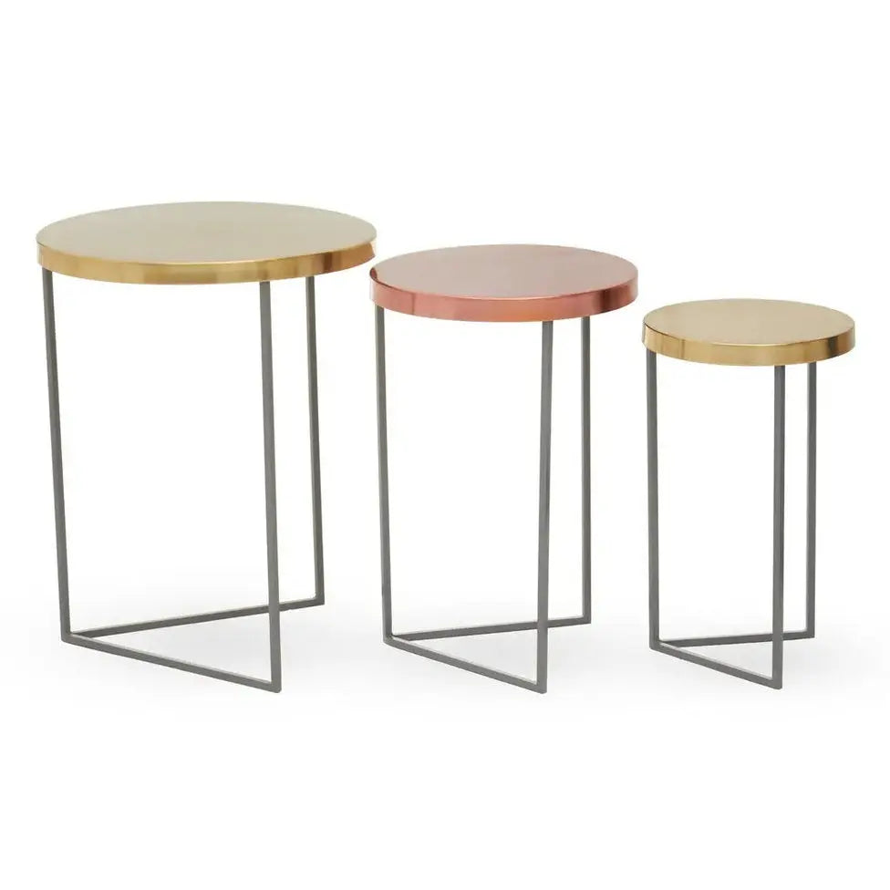 Kezra Set Of Three Tables   Nicholas John Interiors