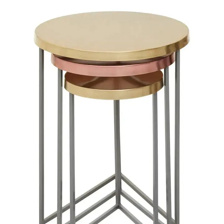 Kezra Set Of Three Tables   Nicholas John Interiors