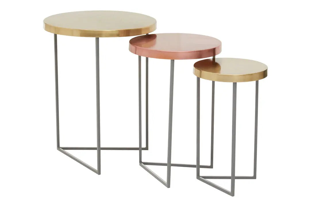 Kezra Set Of Three Tables   Nicholas John Interiors