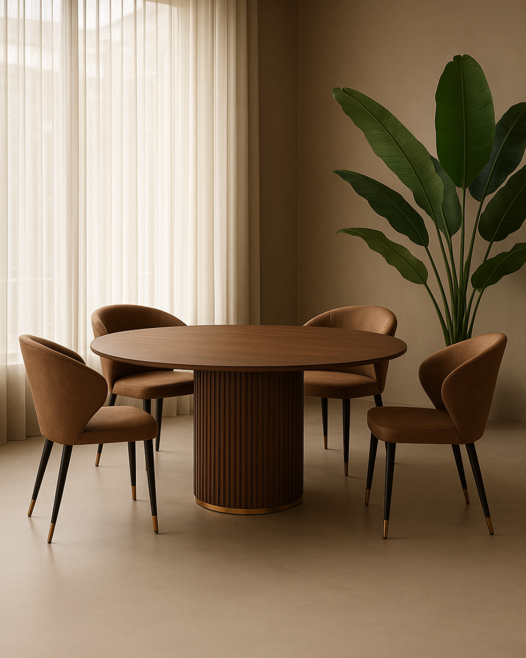 Bellroy Dining Chair - Warwick Eastwood Tan   Nicholas John Interiors