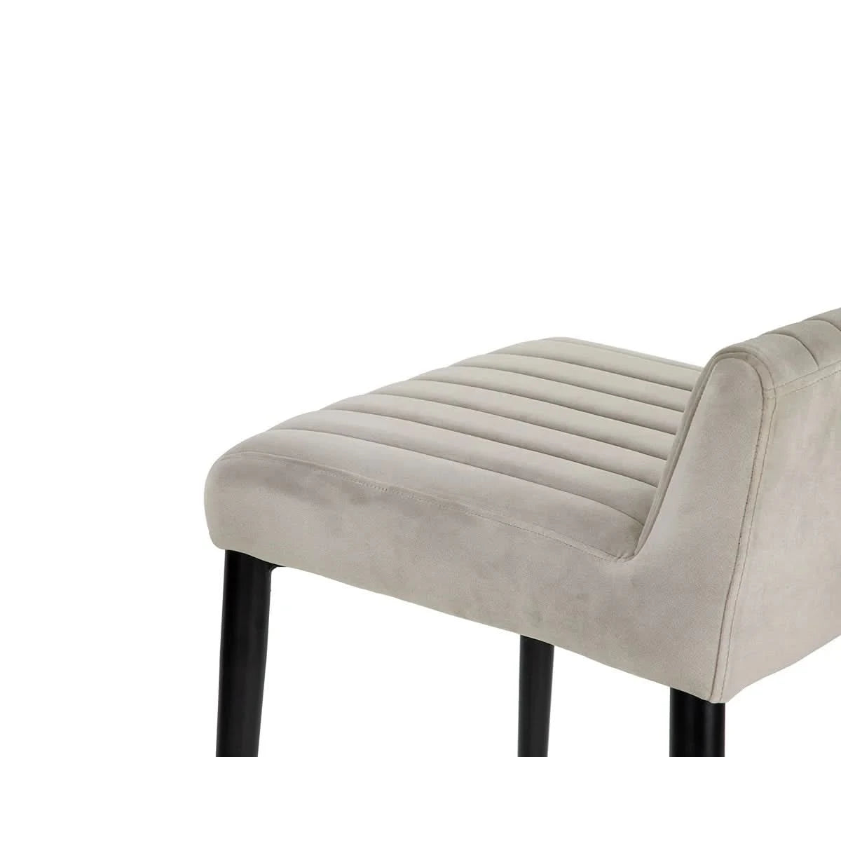Liang & Eimil Coltrane Bar Stool in Megan Light Grey - CLEARANCE - BRAND NEW BOXED   Nicholas John Interiors