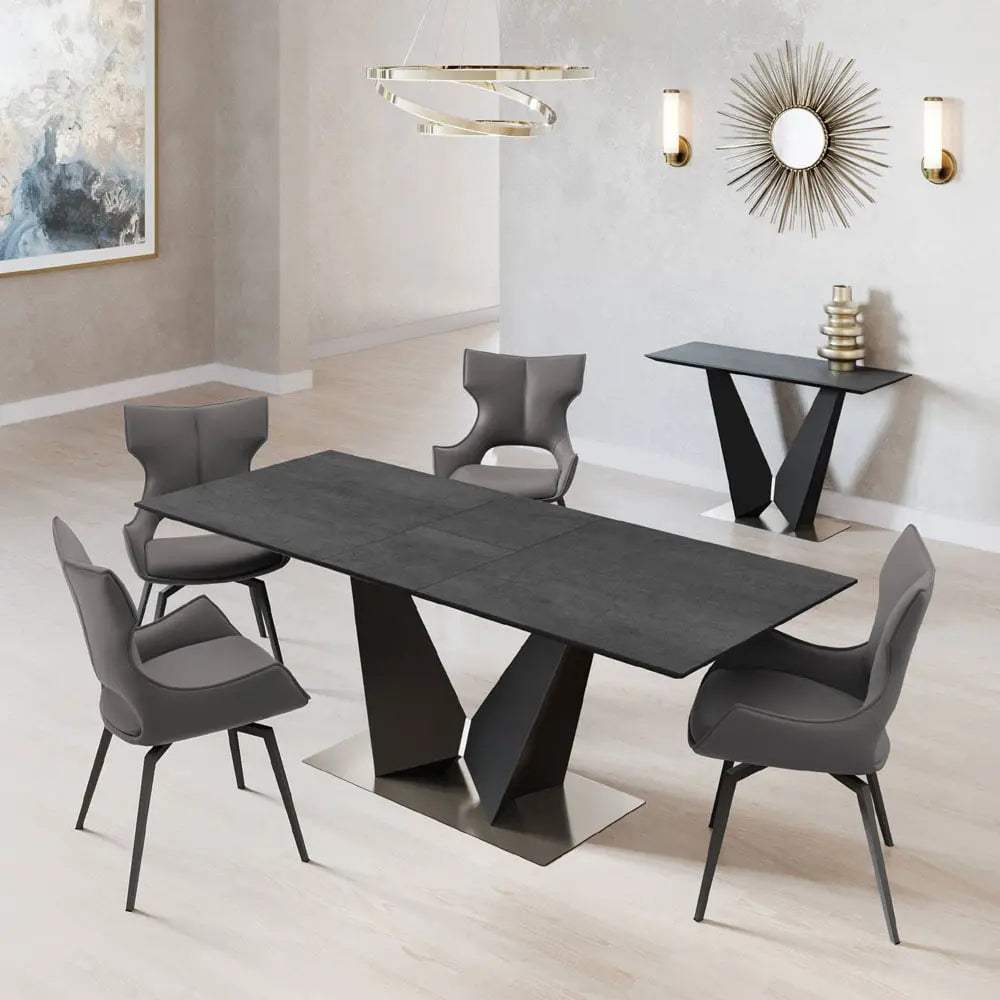 New Westin Ceramic Extending Dining Table Grey - 180-220cm
